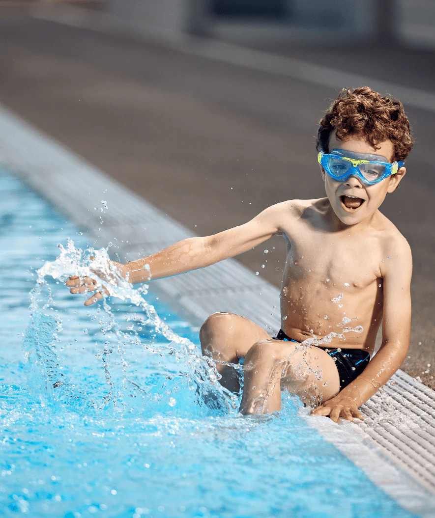 Aquasphere swim mask for kids (from 3 years) - Vista - Blue/yellow - Image 4