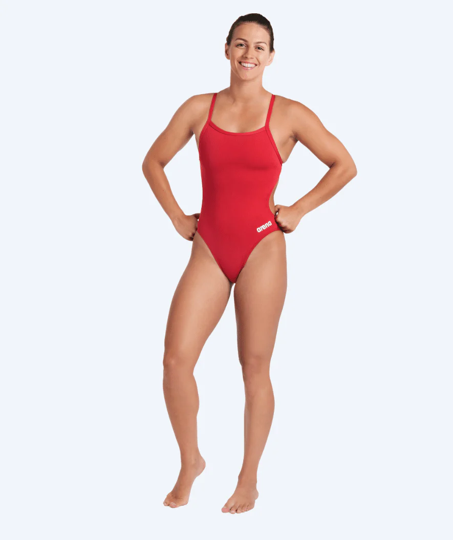 Arena swimsuit for women - Team Challenge Solid - Red - Image 3