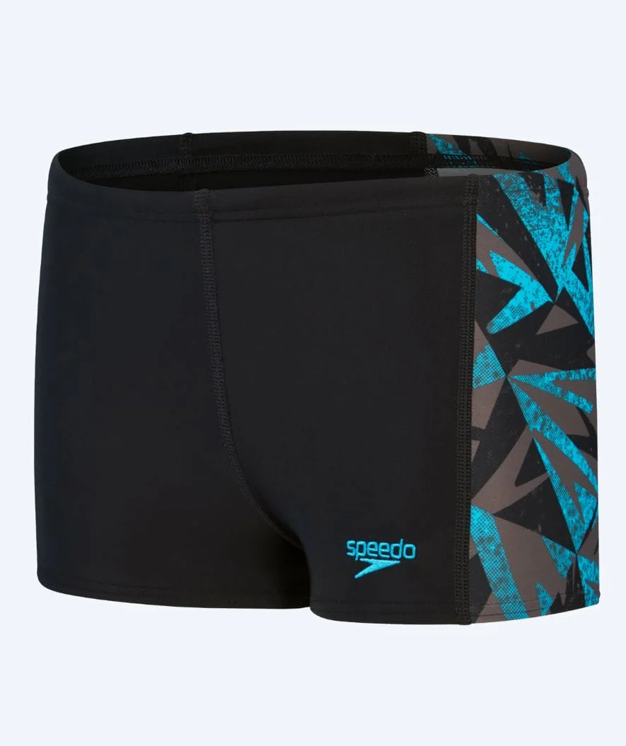 Speedo aquashorts for boys - Hyperboom Panel - Black/Blue - Image 7