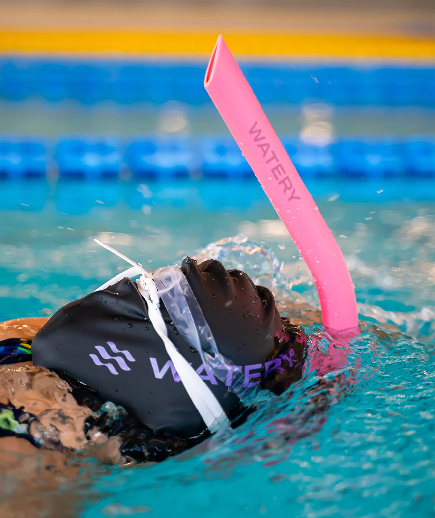 Watery center snorkel for junior (10-15) - Hydrolite - Pink - Image 6