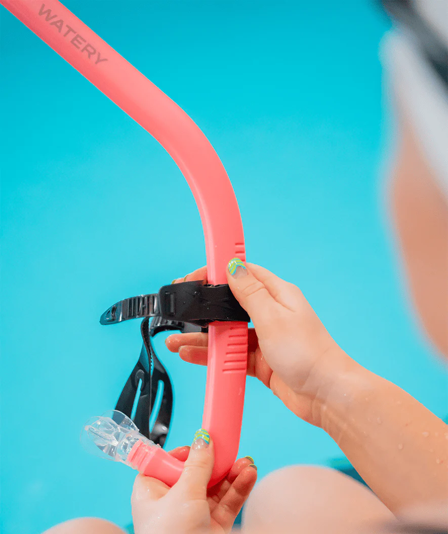 Watery center snorkel for adults (from 15 years) - Hydrolite - Pink - Image 4