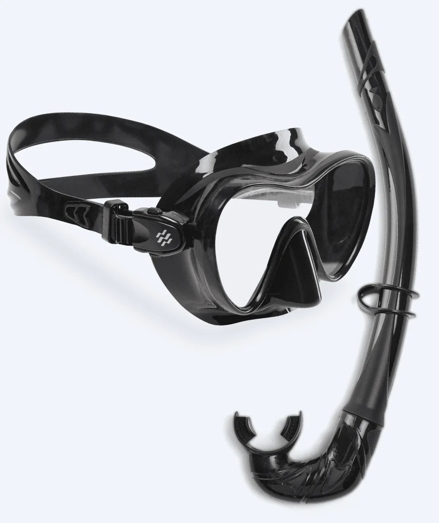 Watery diving mask for adults (from 12 years) - Cliff - Black - Image 8