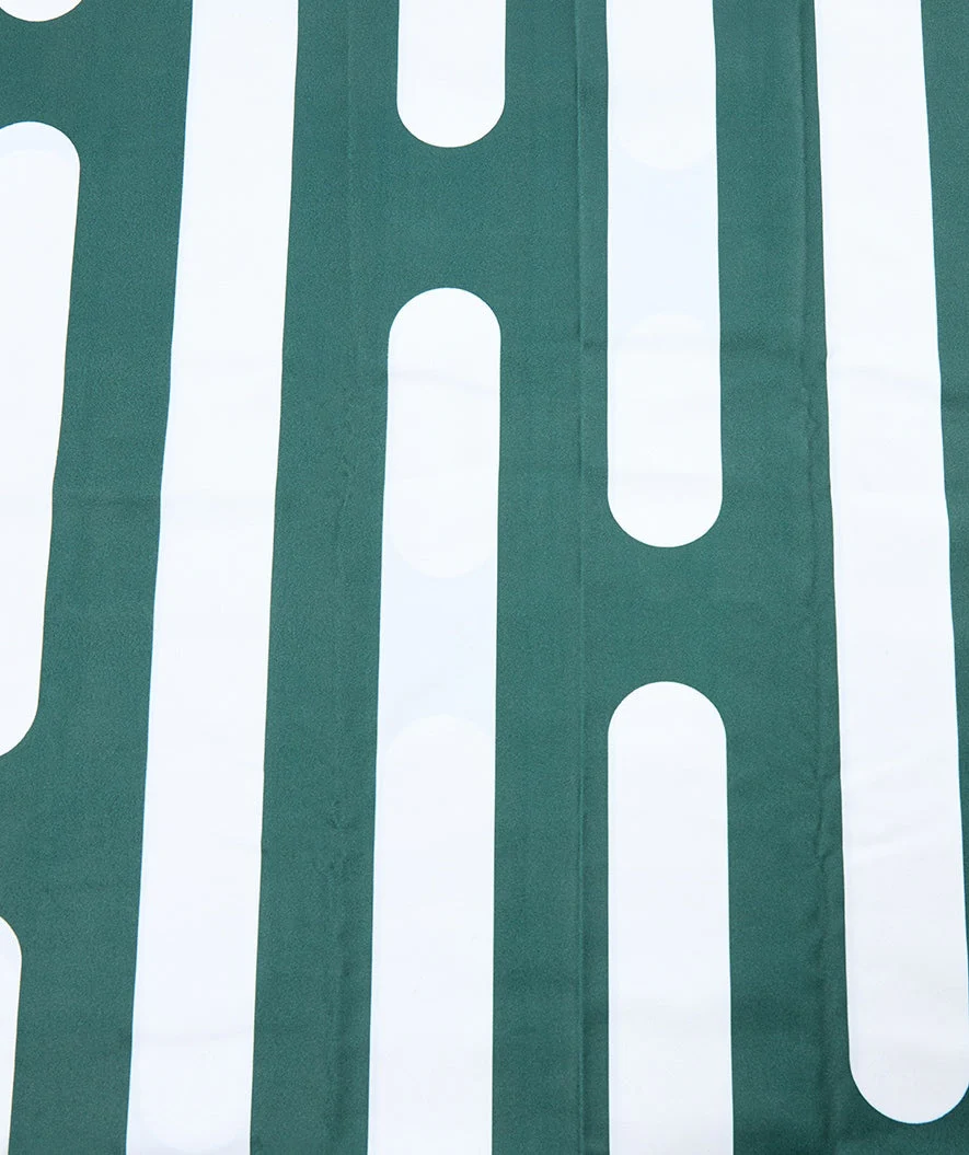 Watery microfiber towel - Eco Nebraska - Dust Green - Image 3