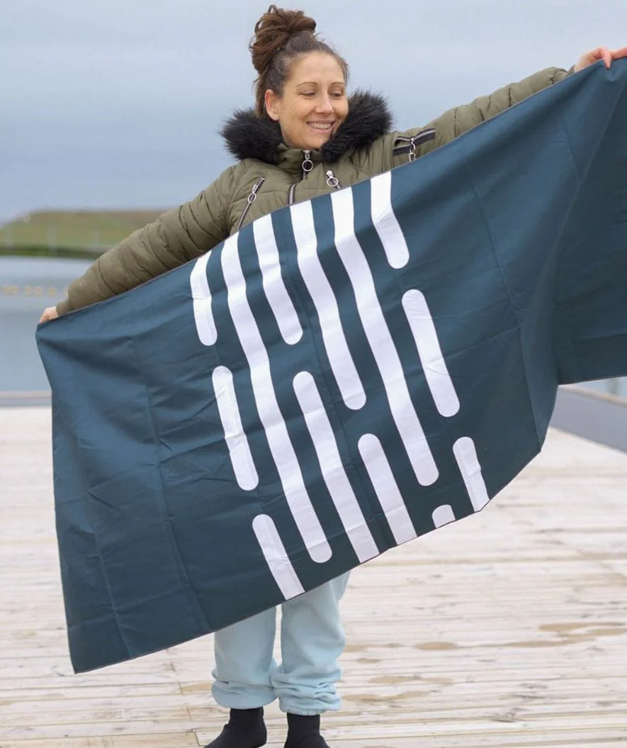 Watery microfiber towel - Eco Nebraska - Sand - Image 5