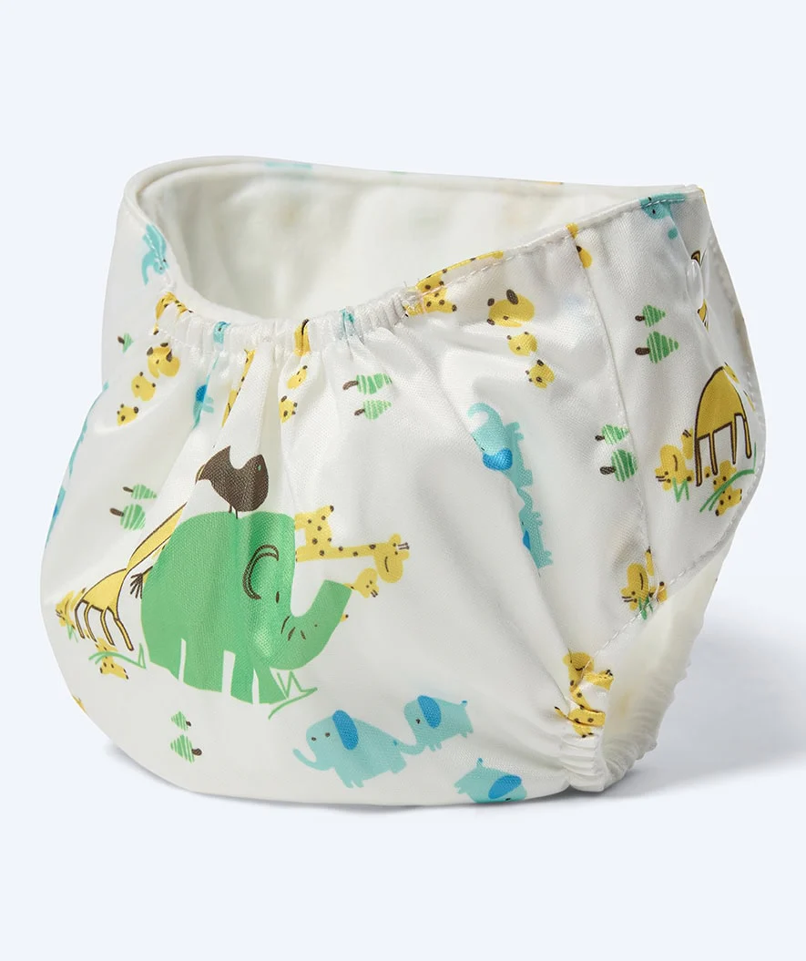 Watery swim nappy - Ondine - White with print - Image 9