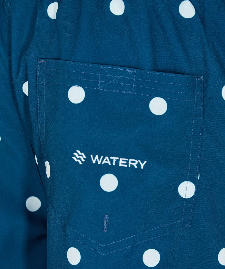 Watery swim shorts for men - Clifford Eco - Dark blue/white - Image 10