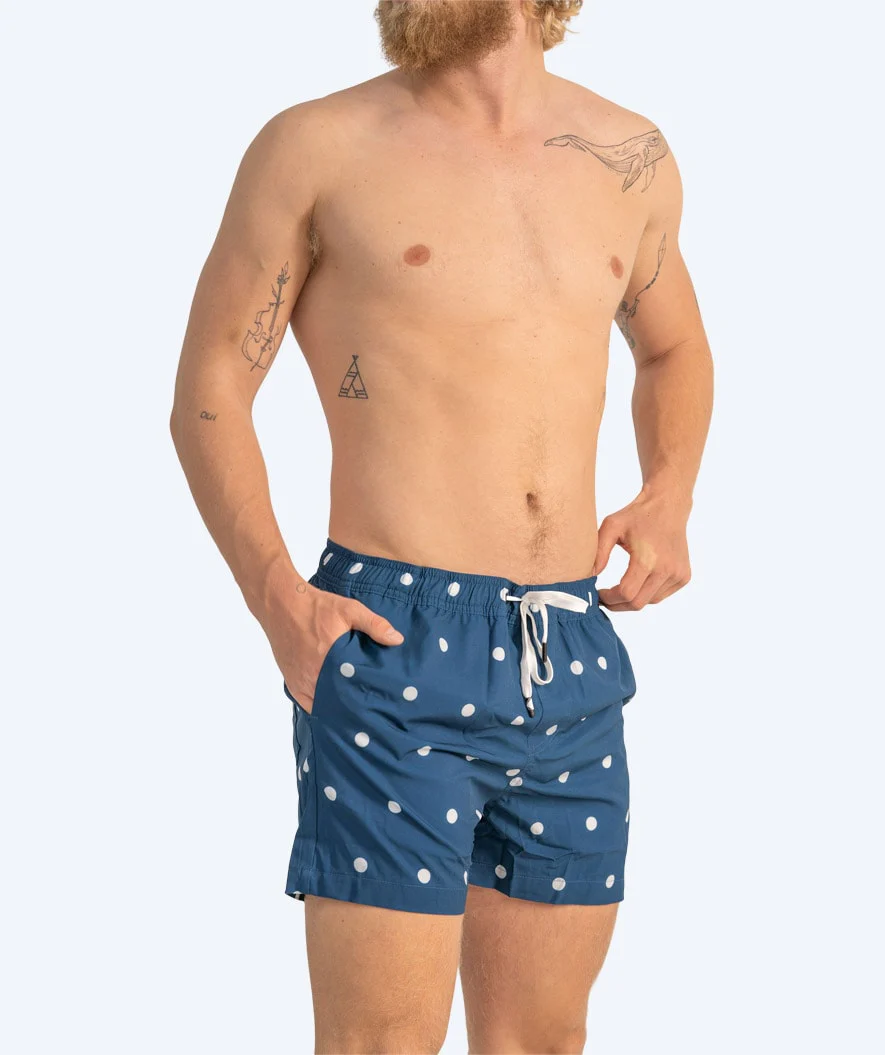 Watery swim shorts for men - Clifford Eco - Dark blue/white - Image 3