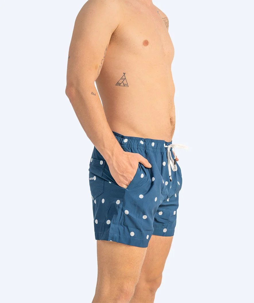 Watery swim shorts for men - Clifford Eco - Dark blue/white - Image 5
