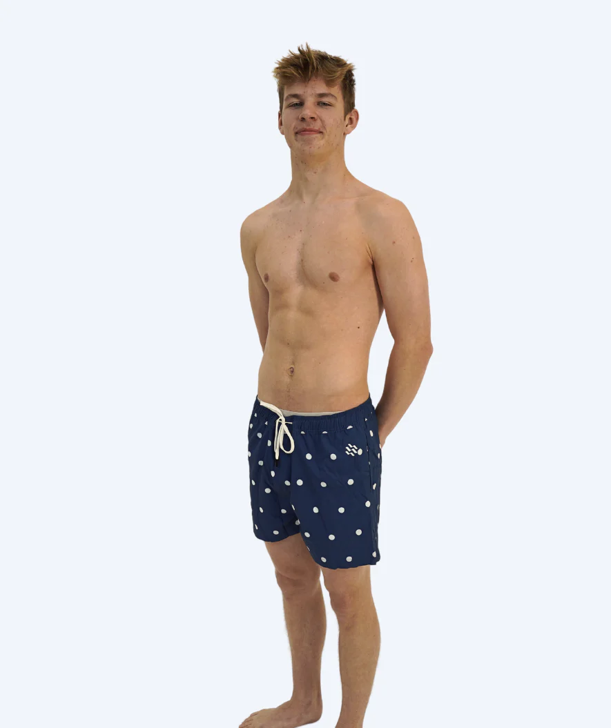Watery swim shorts for men - Clifford Eco - Dark blue/white - Image 6
