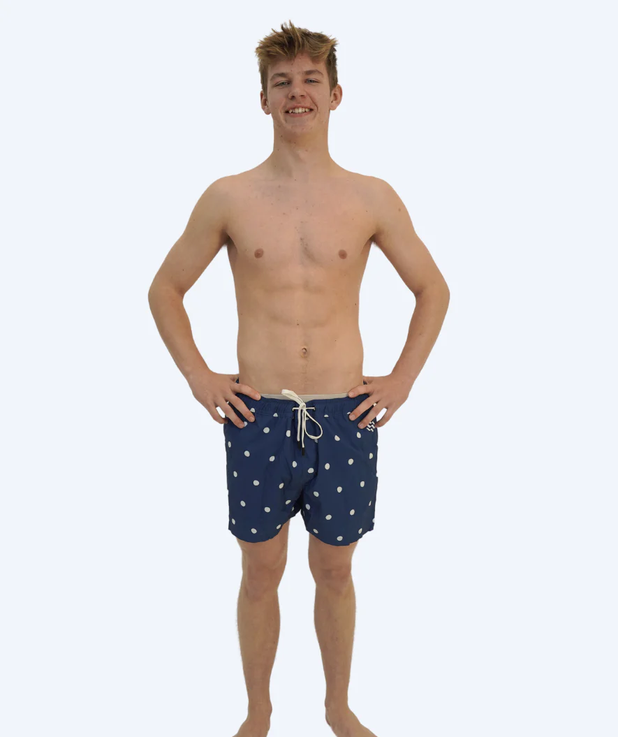 Watery swim shorts for men - Clifford Eco - Dark blue/white - Image 7