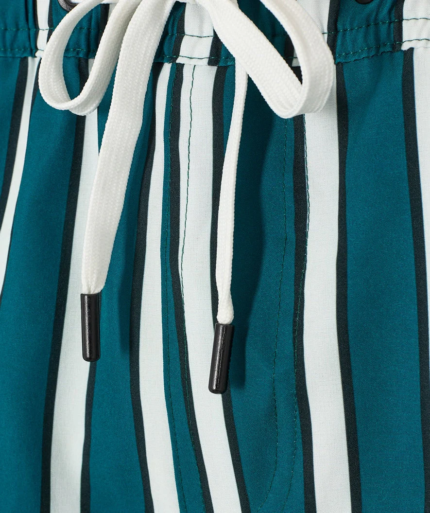 Watery swim shorts for men - Kelvin Eco - Green/white - Image 16