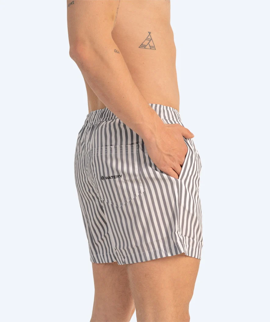 Watery swim shorts for men - Lagoon Eco - White/Grey - Image 13