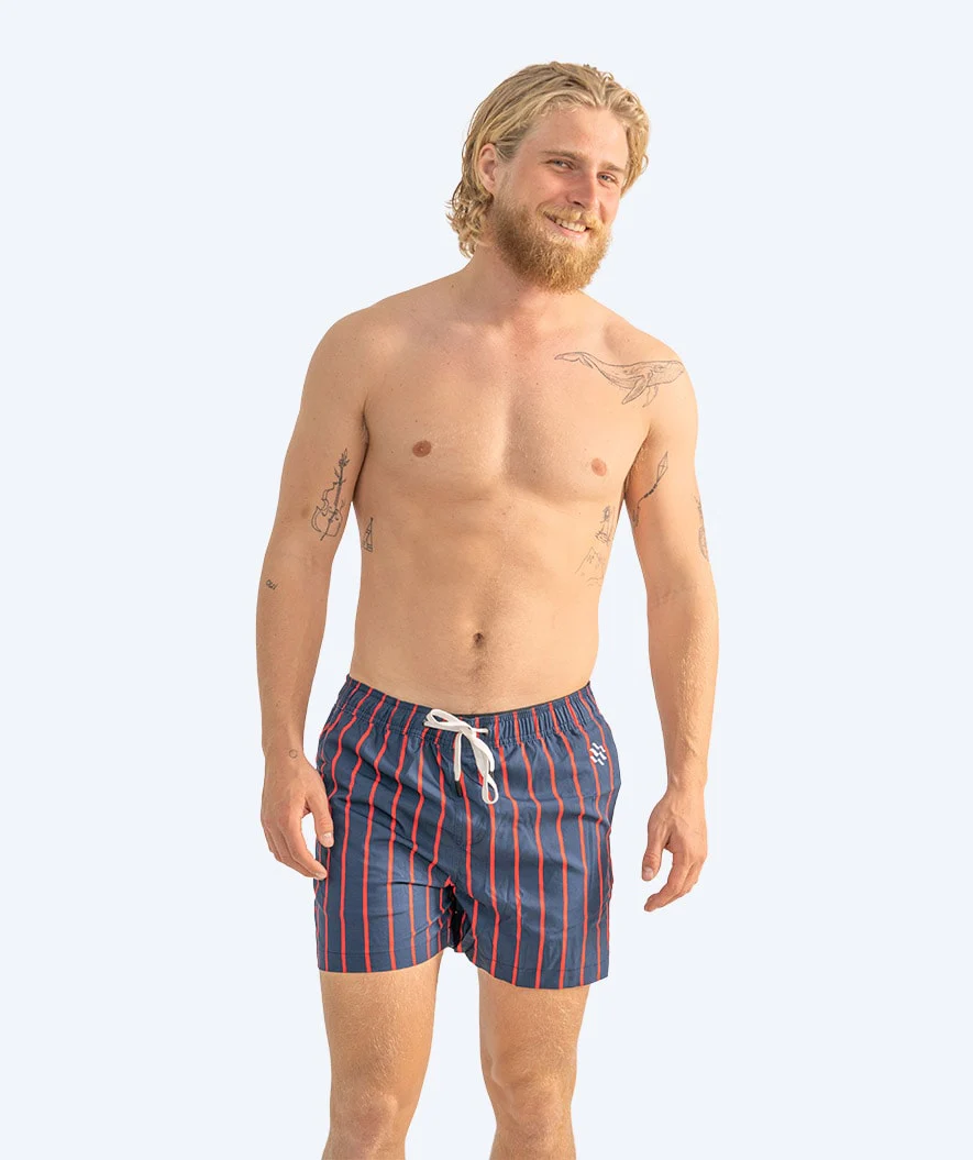 Watery swim shorts for men - Marilla Eco - Dark blue/red - Image 11