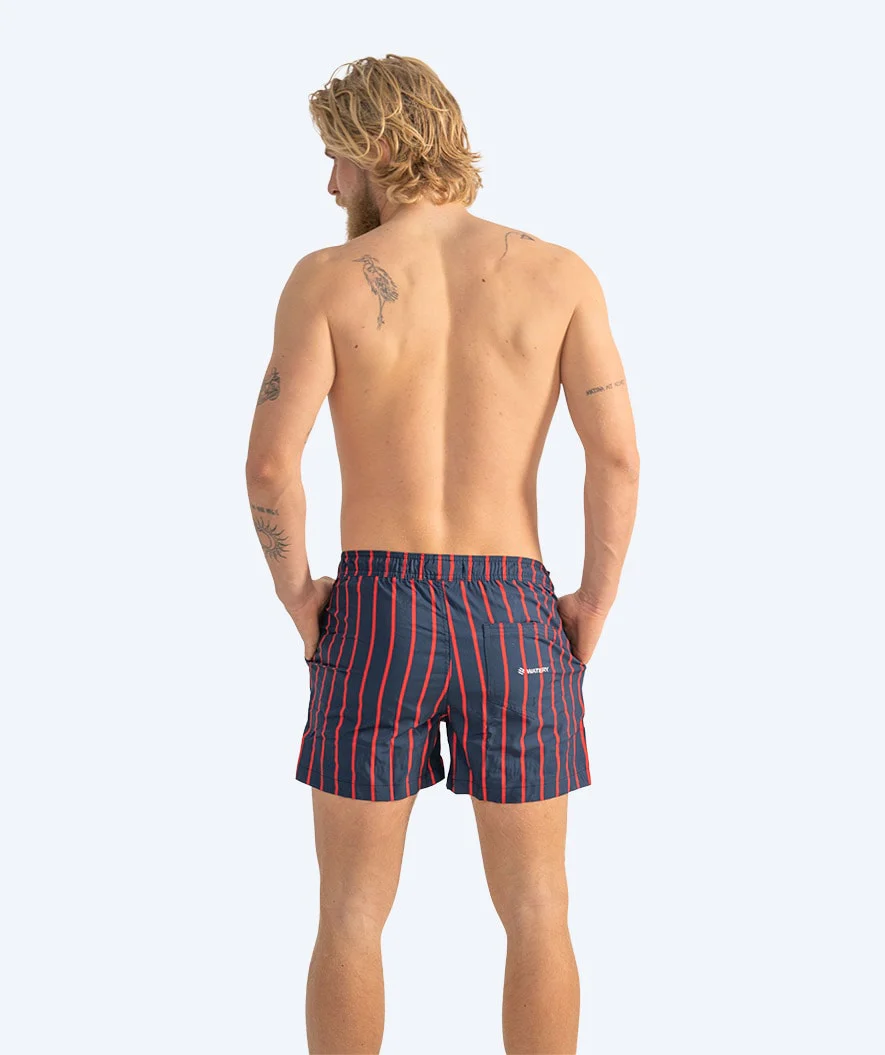 Watery swim shorts for men - Marilla Eco - Dark blue/red - Image 13