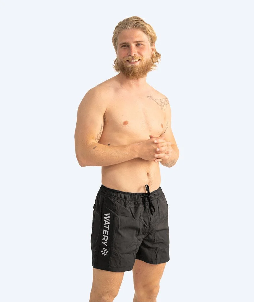 Watery swim shorts for men - Signature Eco - Black - Image 9