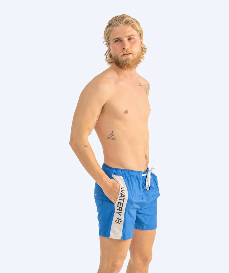 Watery swim shorts for men - Signature Eco - Blue - Image 12