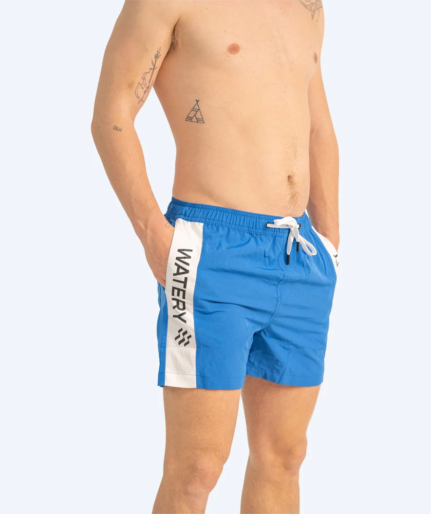 Watery swim shorts for men - Signature Eco - Blue - Image 3