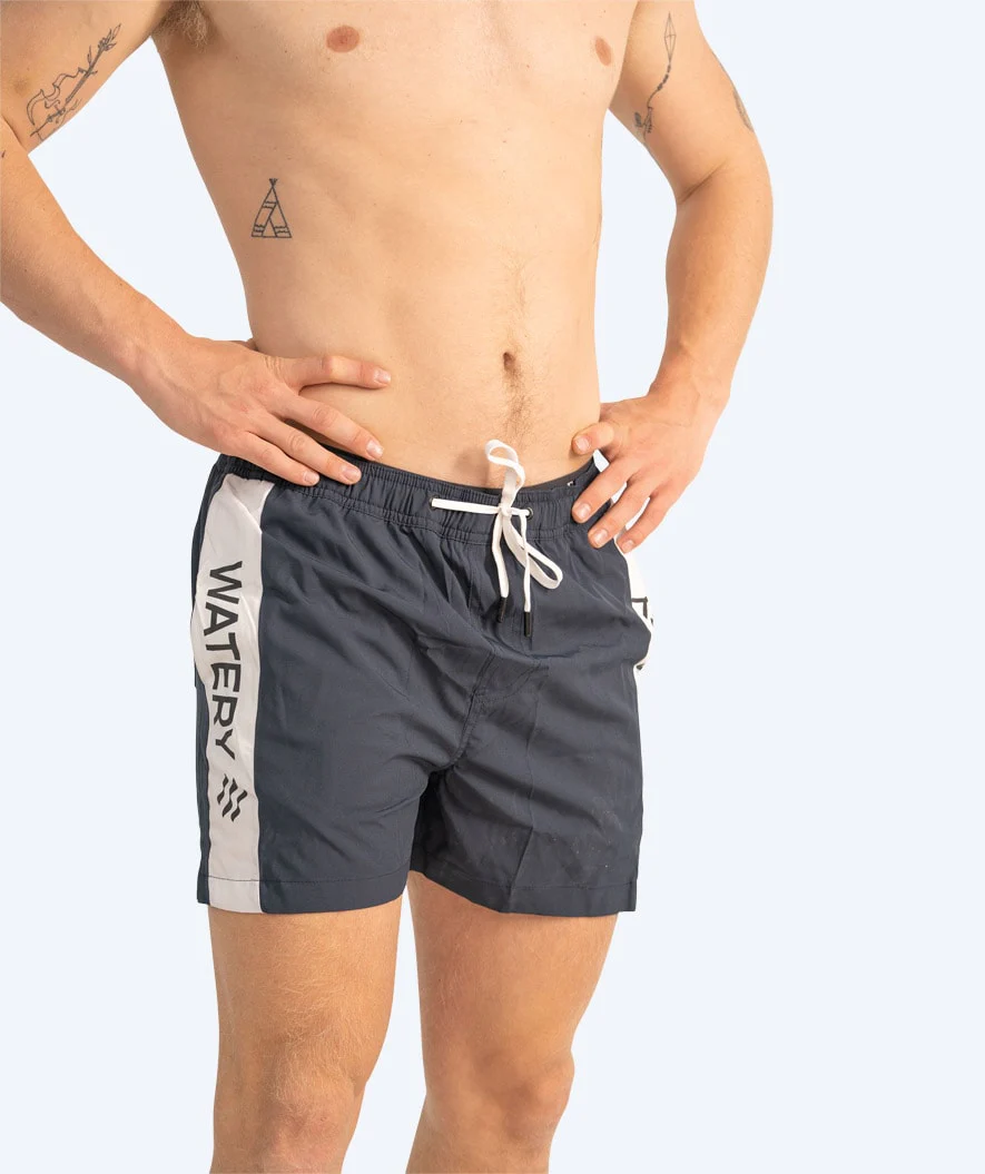 Watery swim shorts for men - Signature Eco - Dark blue - Image 3