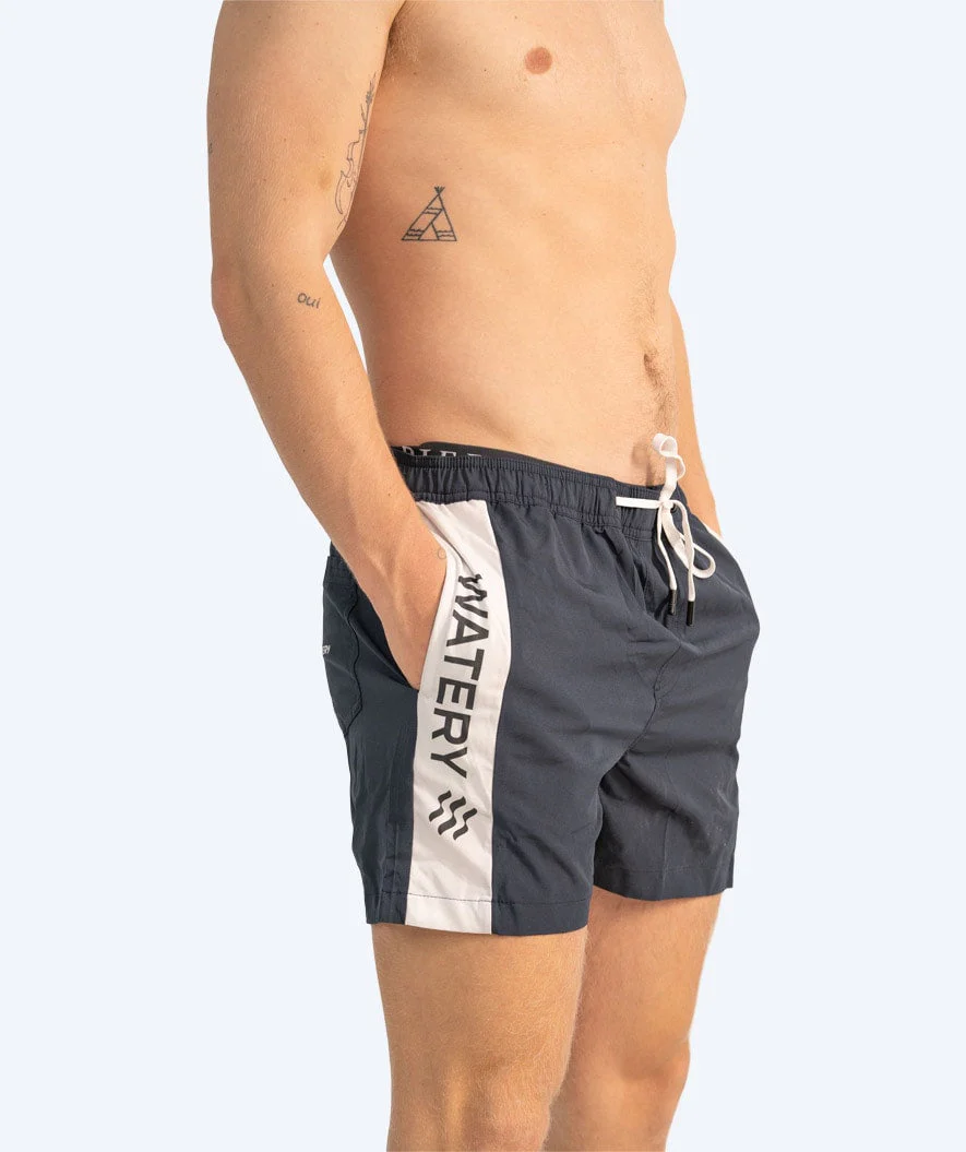 Watery swim shorts for men - Signature Eco - Dark blue - Image 4