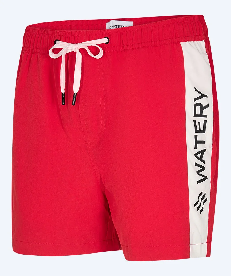 Watery swim shorts for men - Signature Eco - Red - Image 6